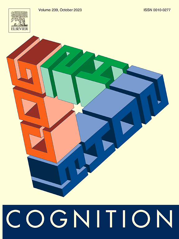 Go to journal home page - Cognition